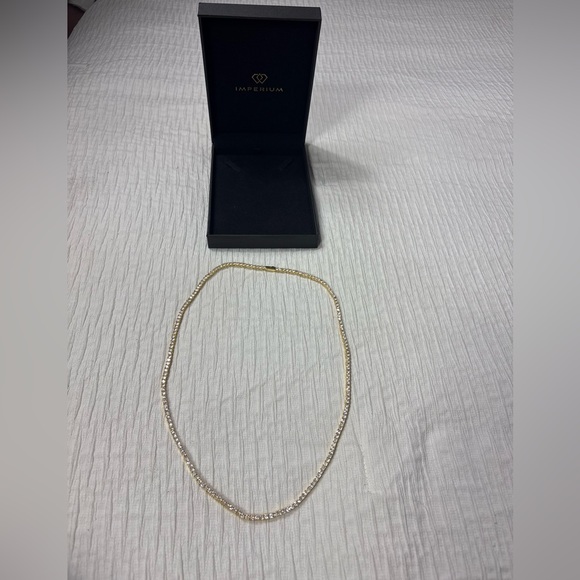 Imperium gold  Tennis Chain Necklace - Picture 3 of 9